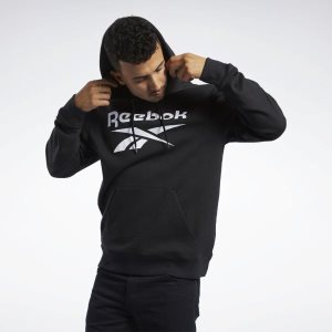 Reebok Classic Vector Kapuzenpullover Herren - Schwarz - DE 865-QWC